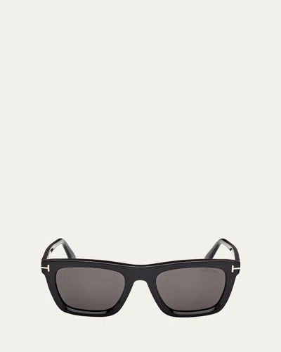 TOM FORD MEN'S LELIO ACETATE SQUARE SUNGLASSES