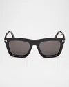Tom Ford Lelio 53mm Square Sunglasses