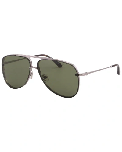 Tom Ford Men's Leon 62mm Sunglasses In Silver