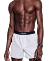 Tom Ford Velvet-trimmed Stretch-silk Satin Boxer Shorts In Light Grey