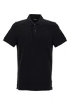 Tom Ford Black Short-sleeves Polo In Cotton Piquet Jersey Man In Black