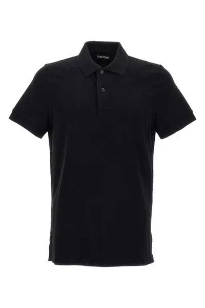 TOM FORD TOM FORD MEN LOGO EMBROIDERY POLO SHIRT