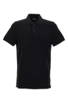 Tom Ford Black Short-sleeves Polo In Cotton Piquet Jersey Man In Black