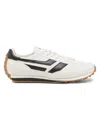 Tom Ford Low-profile White Sneakers With Black Leather Accents In White