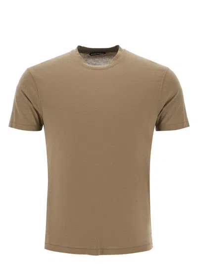 TOM FORD MEN'S LYOCELL AND COTTON REGULAR FIT T SHIRT