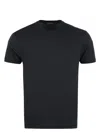 Tom Ford Midnight Blue Crew-neck T-shirt In Lyocell And Cotton