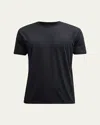Tom Ford Black Stretch Cotton Crew Neck T-shirt In Black
