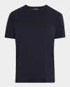 Tom Ford Short-sleeved Solid T-shirt In Ink Blue