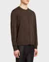 Tom Ford Slim-fit Lyocell And Cotton-blend T-shirt In Sable Brow