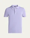 Tom Ford Men's Lyocell Pique Polo Shirt In Purple