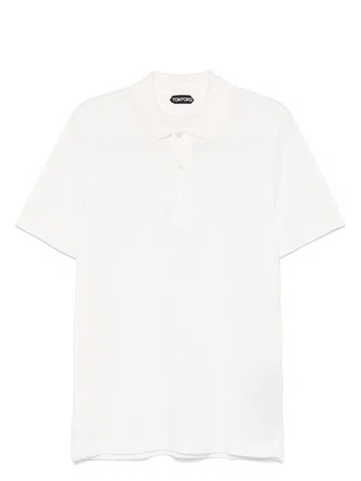TOM FORD MEN'S LYOCELL POLO T-SHIRT
