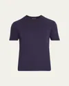 Tom Ford Men's Lyocell-cotton Crewneck T-shirt In Purple