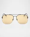 Tom Ford Men's Mackenzie-02 Metal Photochromic Aviator Sunglasses