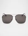 Tom Ford Men's Mackenzie-02 Metal Photochromic Aviator Sunglasses