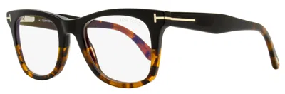 Tom Ford Men's Magnetic Clip-on Eyeglasses Tf5970-b 005 Black/havana 50mm In Multi