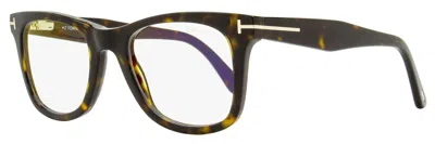 Tom Ford Men's Magnetic Clip-on Eyeglasses Tf5970-b 052 Dark Havana 50mm In Multi