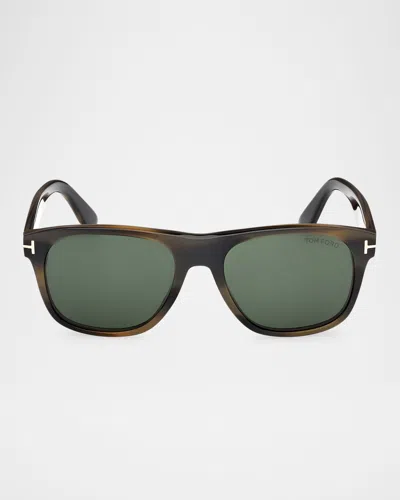 Tom Ford Men's Marlon-02 Acetate Square Sunglasses