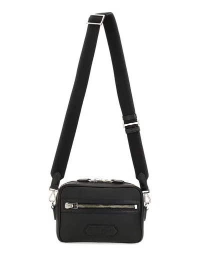 Tom Ford Men Messenger Bag "traveller" Small In Black