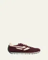 Tom Ford Mick Suede Low-top Sneakers In Burgundy