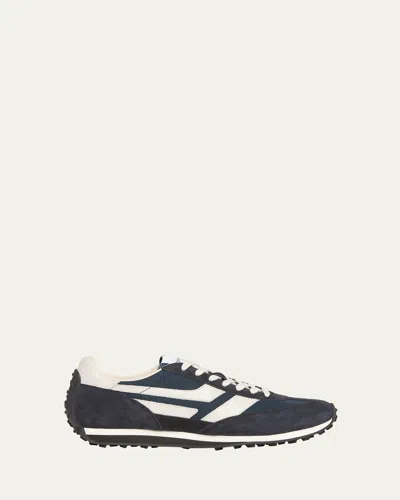 TOM FORD MEN'S MICK TECH FABRIC AND SUEDE SNEAKERS