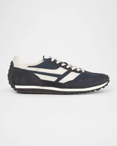 TOM FORD MEN'S MICK TECH FABRIC AND SUEDE SNEAKERS