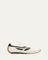 Tom Ford Mick Suede And Mesh Sneakers Shoes In White/black
