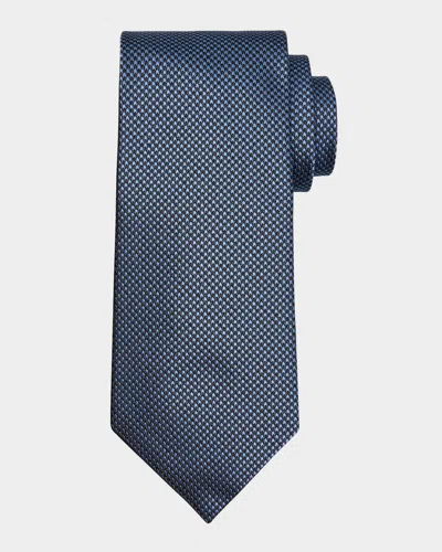 TOM FORD MEN'S MICRO-HOUNDSTOOTH SILK TIE