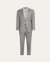 Tom Ford Men's Modern Fit Sharkskin Suit In Light Grey