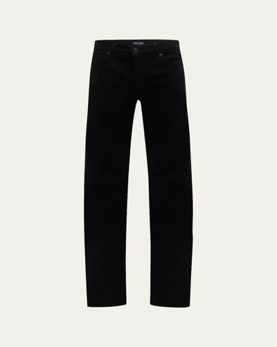 Tom Ford Men's Moleskin Slim-fit Jeans In Black