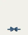 Tom Ford Men's Mulberry Silk Bow Tie In Mineral Bl