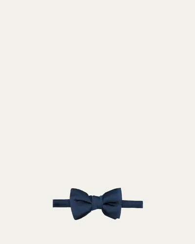 Tom Ford Men's Mulberry Silk Bow Tie In Prussian B