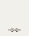 Tom Ford Men's Mulberry Silk Bow Tie In Silver