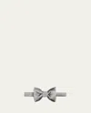 Tom Ford Men's Mulberry Silk Bow Tie In Silver