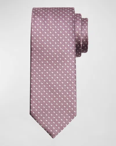 Tom Ford Men's Mulberry Silk Polka Dot Tie In Pink
