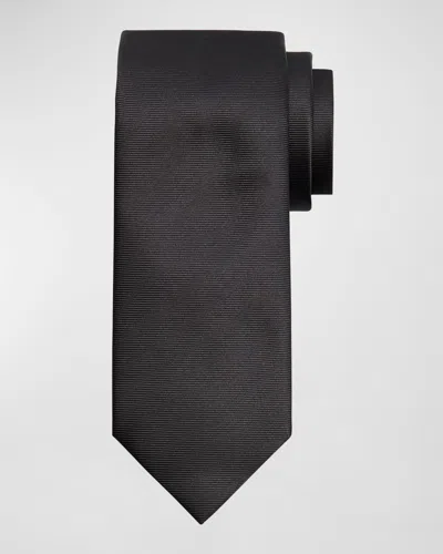 Tom Ford Men's Mulberry Silk Tie In Black