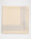 Tom Ford Men's Multi-frame Silk Pocket Square In Cream White