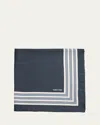 Tom Ford Men's Multi-frame Silk Pocket Square In Blue
