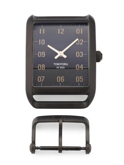 Tom Ford Men's N001 Stainless Steel Watch Head/30mm X 44mm In Brown