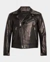 Tom Ford Biker Leather Jacket In Black