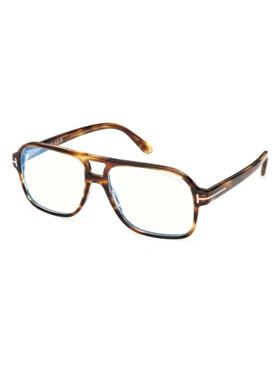 TOM FORD MEN'S NAVIGATOR 58MM BLUE BLOCK GLASSES