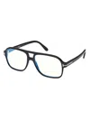 Tom Ford Ft6082-b Rectangular Black Acetate Eyeglasses In Orange