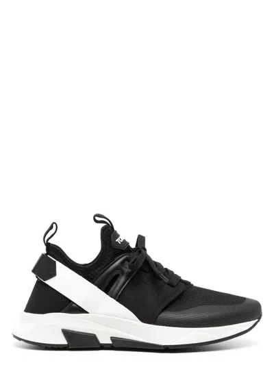 TOM FORD MEN'S NEOPRENE AND SUEDE JAGO SNEAKERS