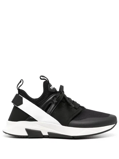 TOM FORD TOM FORD MEN NEOPRENE AND SUEDE JAGO SNEAKERS
