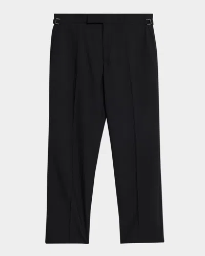 Tom Ford Men's O Connor 120s Wool Flat-front Trousers In Black