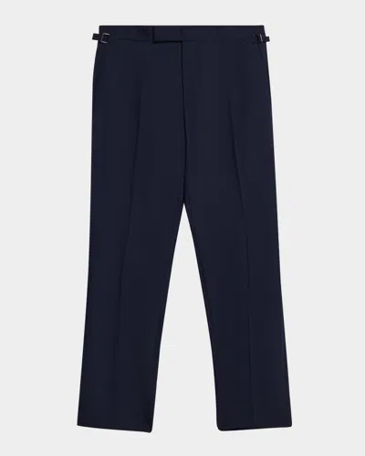 Tom Ford Men's O Connor 120s Wool Flat-front Trousers In Blue
