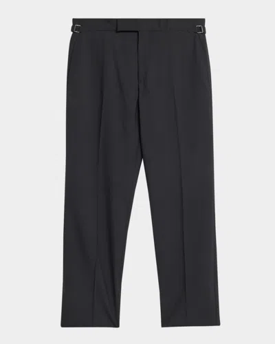 Tom Ford Men's O Connor 120s Wool Flat-front Trousers In Black
