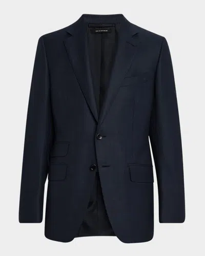 Tom Ford Men's O Connor Sharkskin Single-breasted Sport Coat