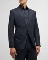 Tom Ford Men's O'connor Grand Overcheck Twill Suit In Navy Multi