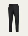 Tom Ford Men's O'connor Master Twill Trousers In Black