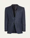 Tom Ford Men's O'connor Prince Of Wales Sport Coat In Navy Multi